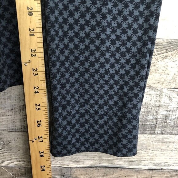 Betabrand Dress Pants Womens Sz Small Dog houndstooth Print Blue gray Yoga work - Picture 10 of 10